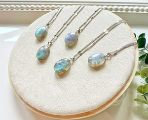 Labradorite Oval Necklace