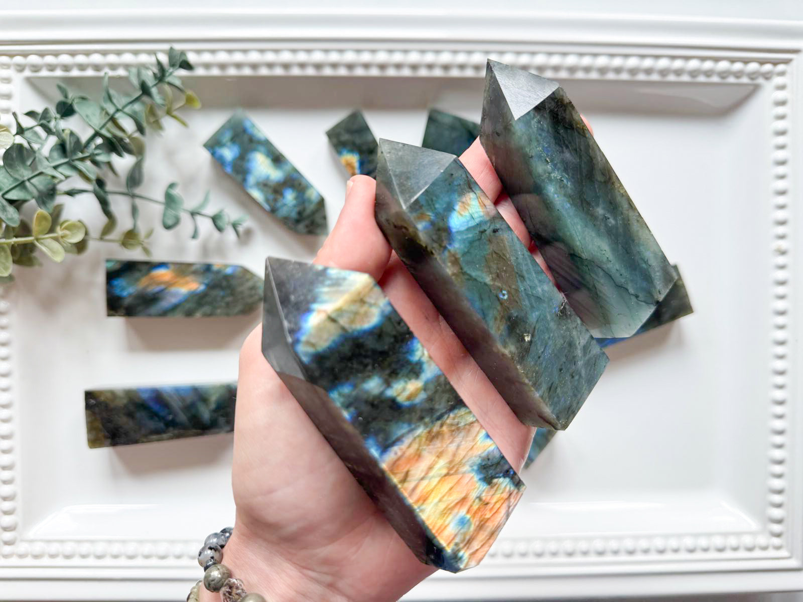 Labradorite Point || 4-Sided