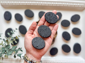 Lava Rock Flat Palm Stone
