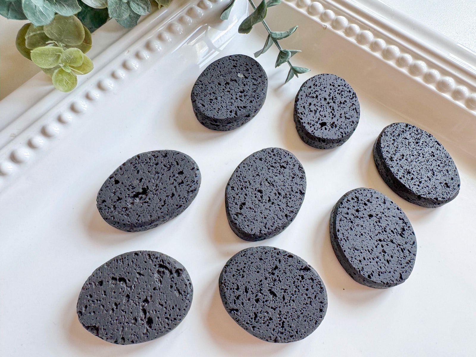 Lava Rock Flat Palm Stone
