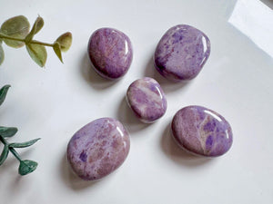 Lavender Jade Tumbled Stone
