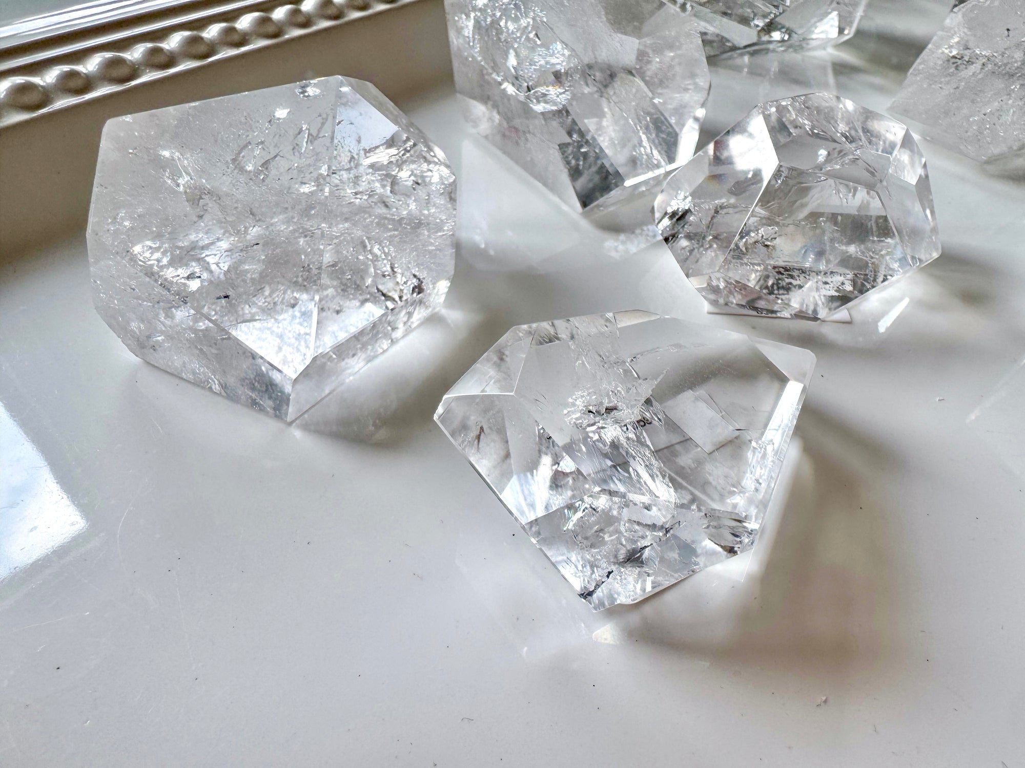 Lemurian Faceted Clear Quartz Free Form || Brazil
