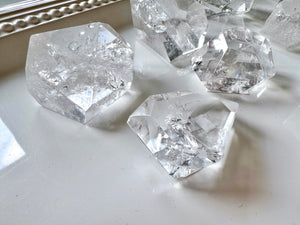Lemurian Faceted Clear Quartz Free Form || Brazil
