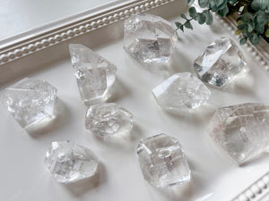 Lemurian Faceted Clear Quartz Free Form || Brazil
