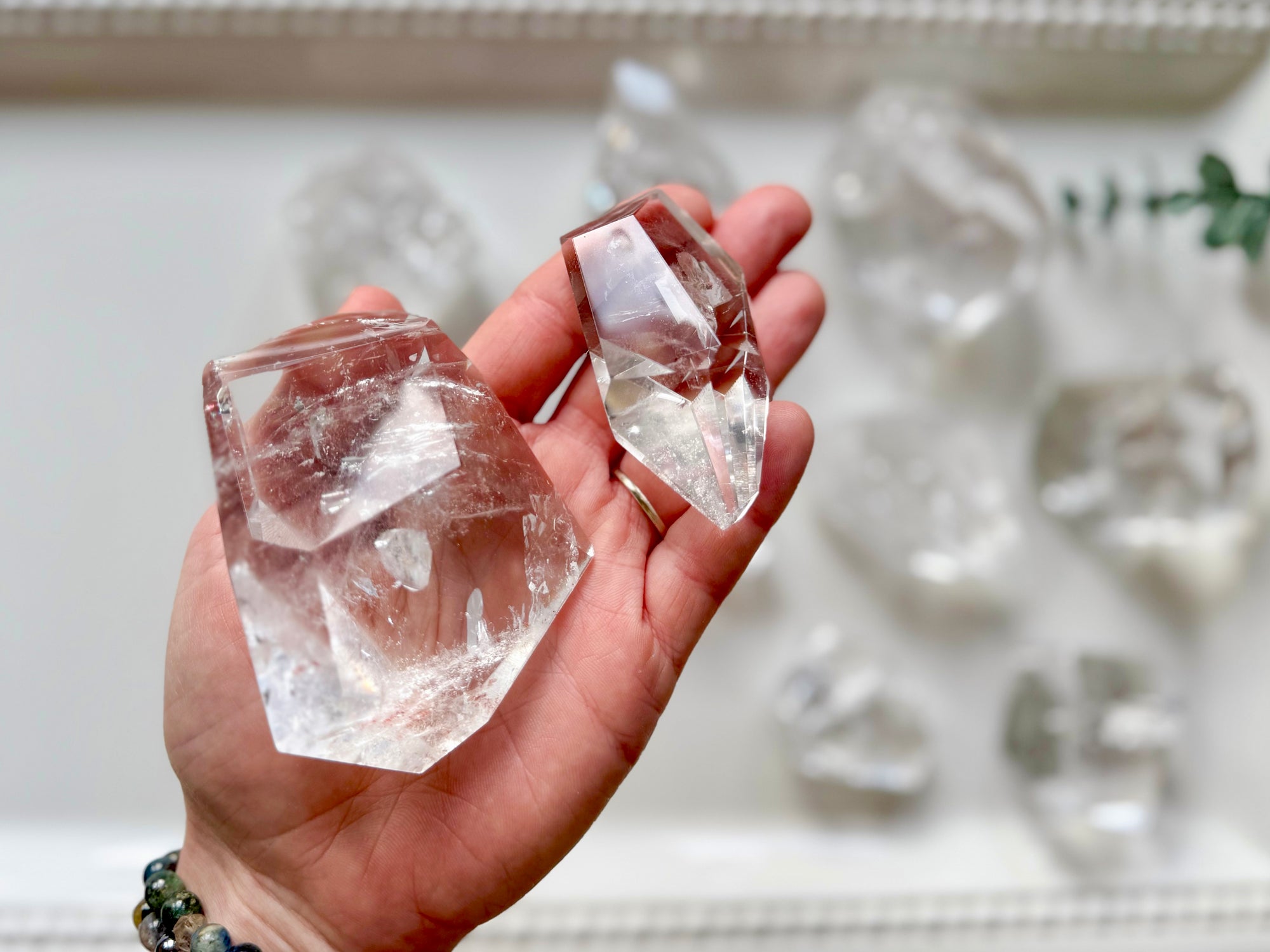 Lemurian Faceted Clear Quartz Free Form || Brazil
