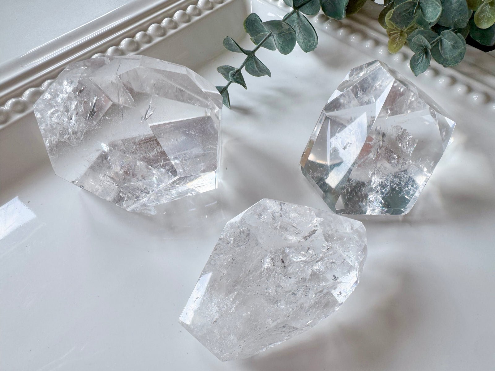 Lemurian Faceted Clear Quartz Free Form || Brazil
