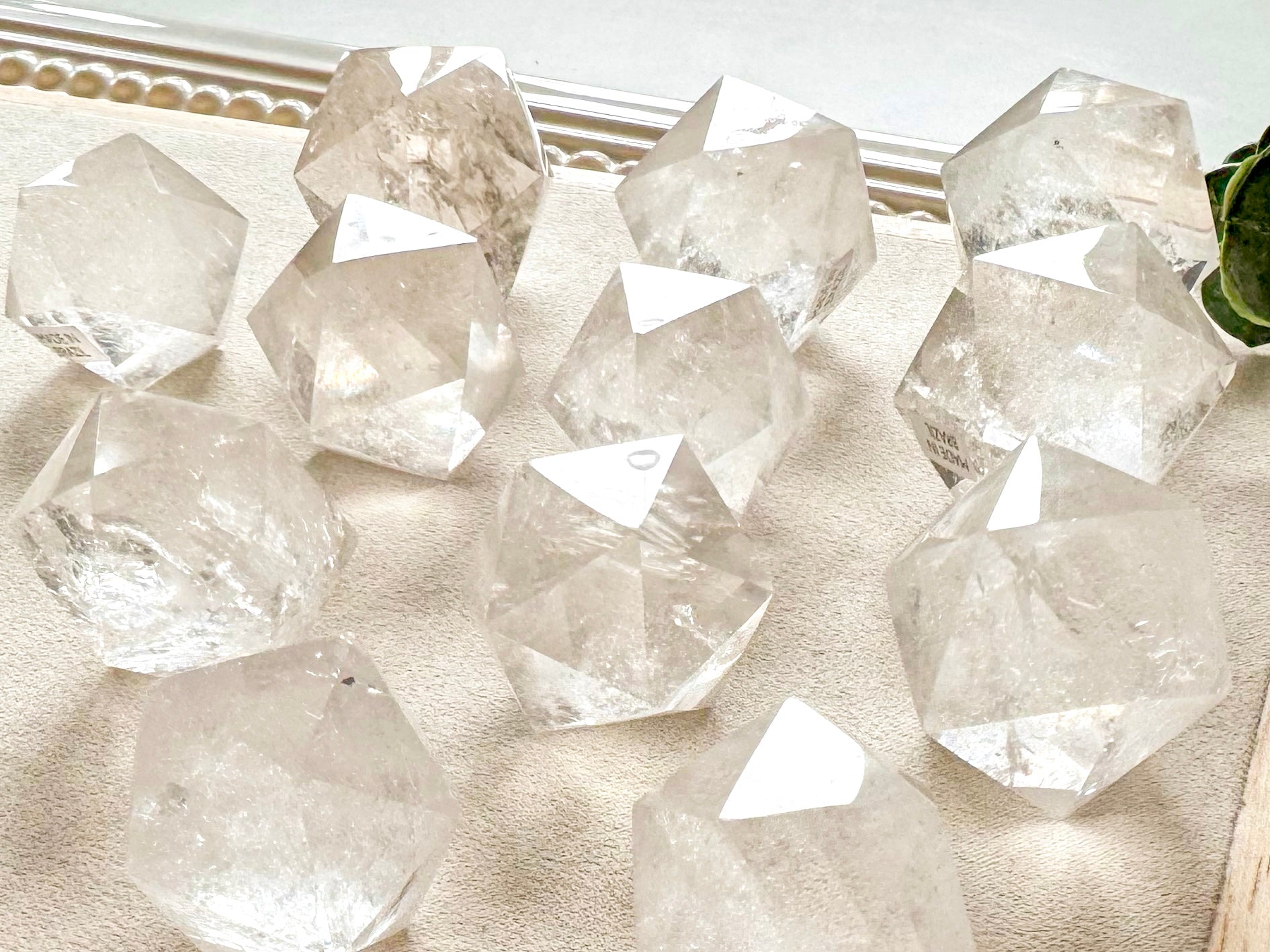 Lemurian Quartz Icosahedron Carving || Sacred Geometry