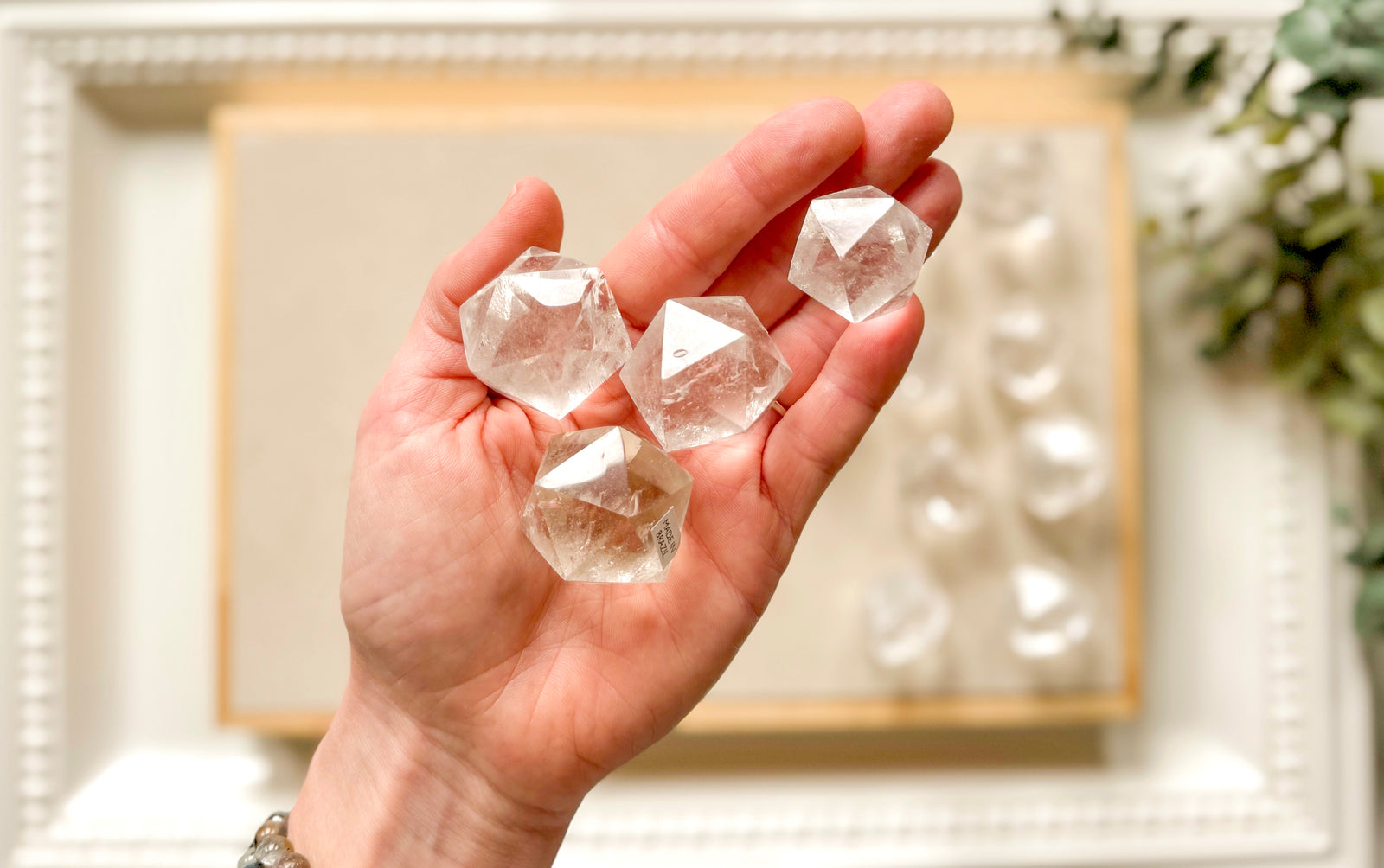 Lemurian Quartz Icosahedron Carving || Sacred Geometry