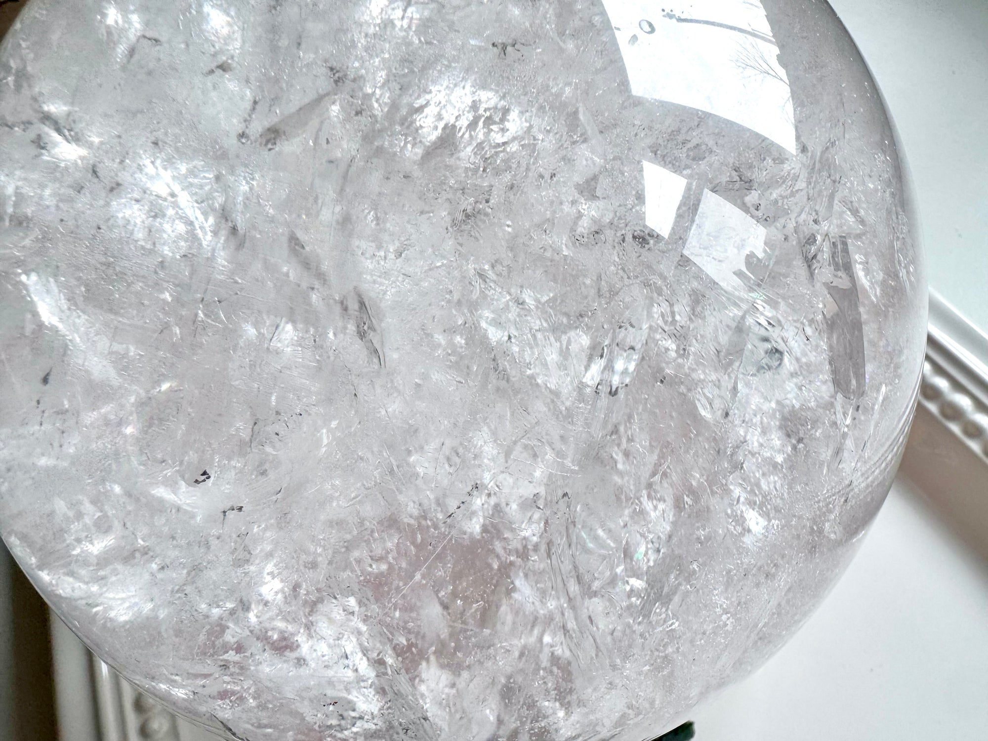 Lemurian Quartz Large Showstopper Sphere || Brazil