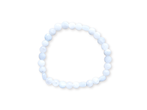 March Bracelet Stack || Aquamarine & Moonstone Beaded Bracelet || Reiki Infused