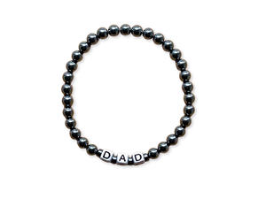 Masculine Line || Hematite "DAD" Bracelet || Reiki Infused