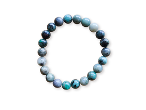 May Bracelet Stack || Emerald, Amazonite & Moonstone Beaded Bracelet || Reiki Infused
