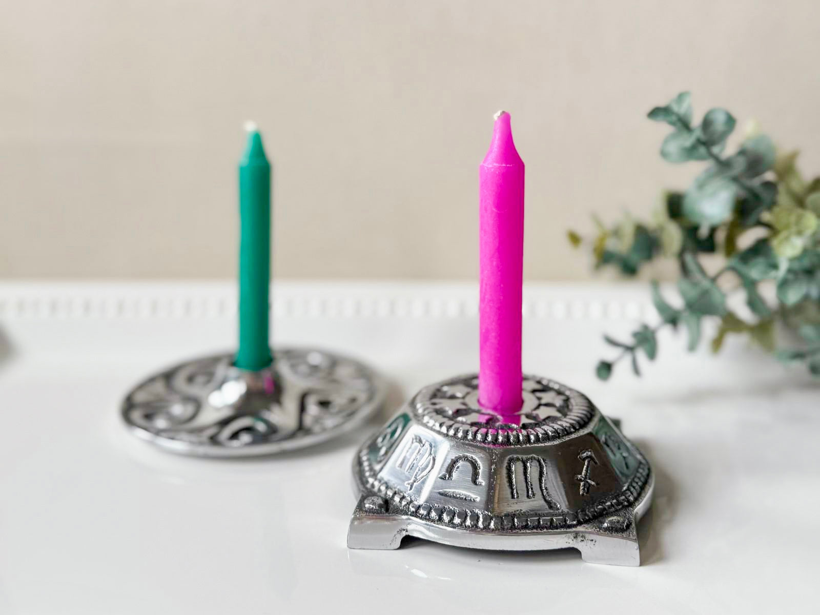 Metal Chime Candle Holder