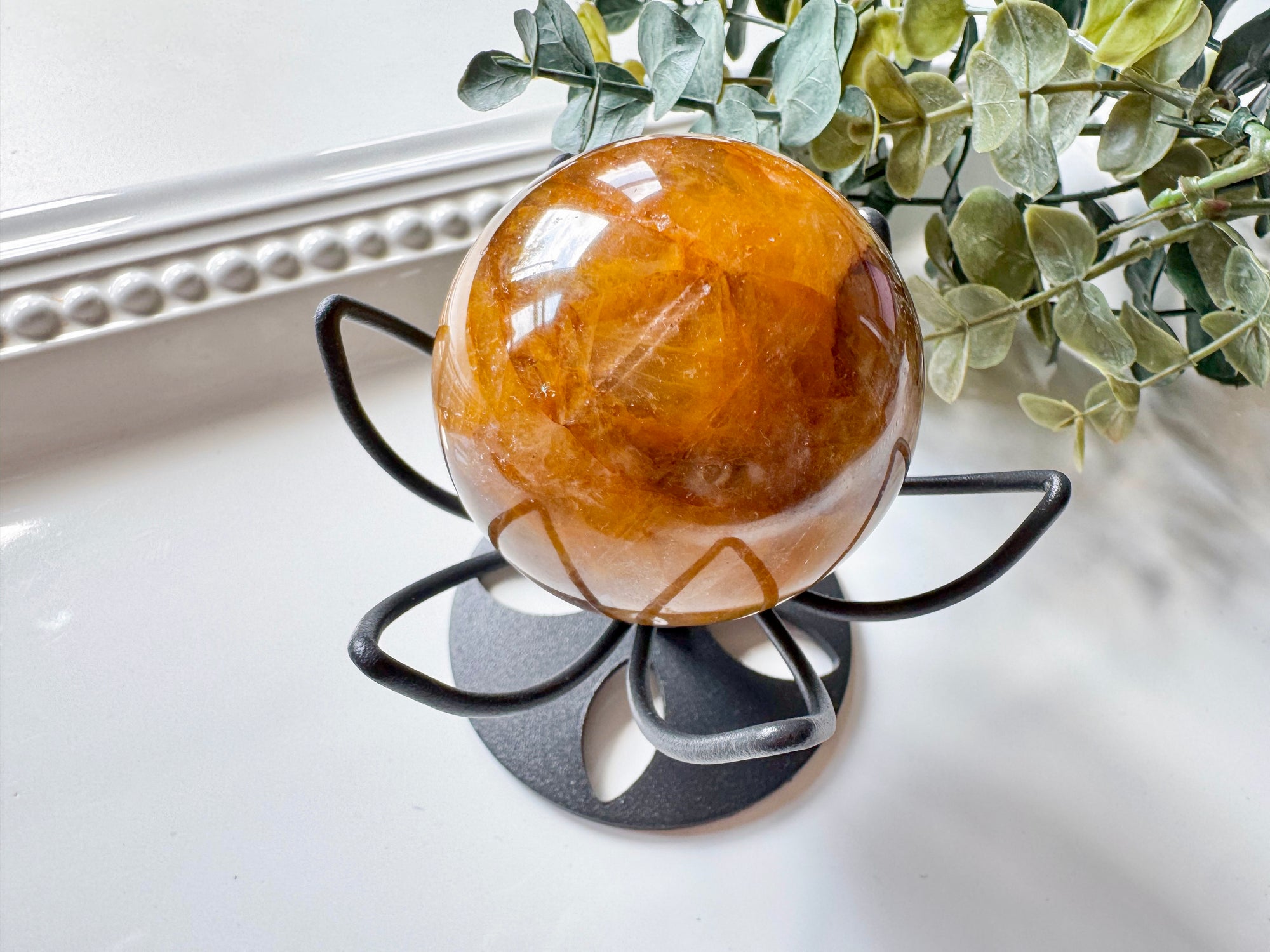 Metal Flower Stand Sphere Holder