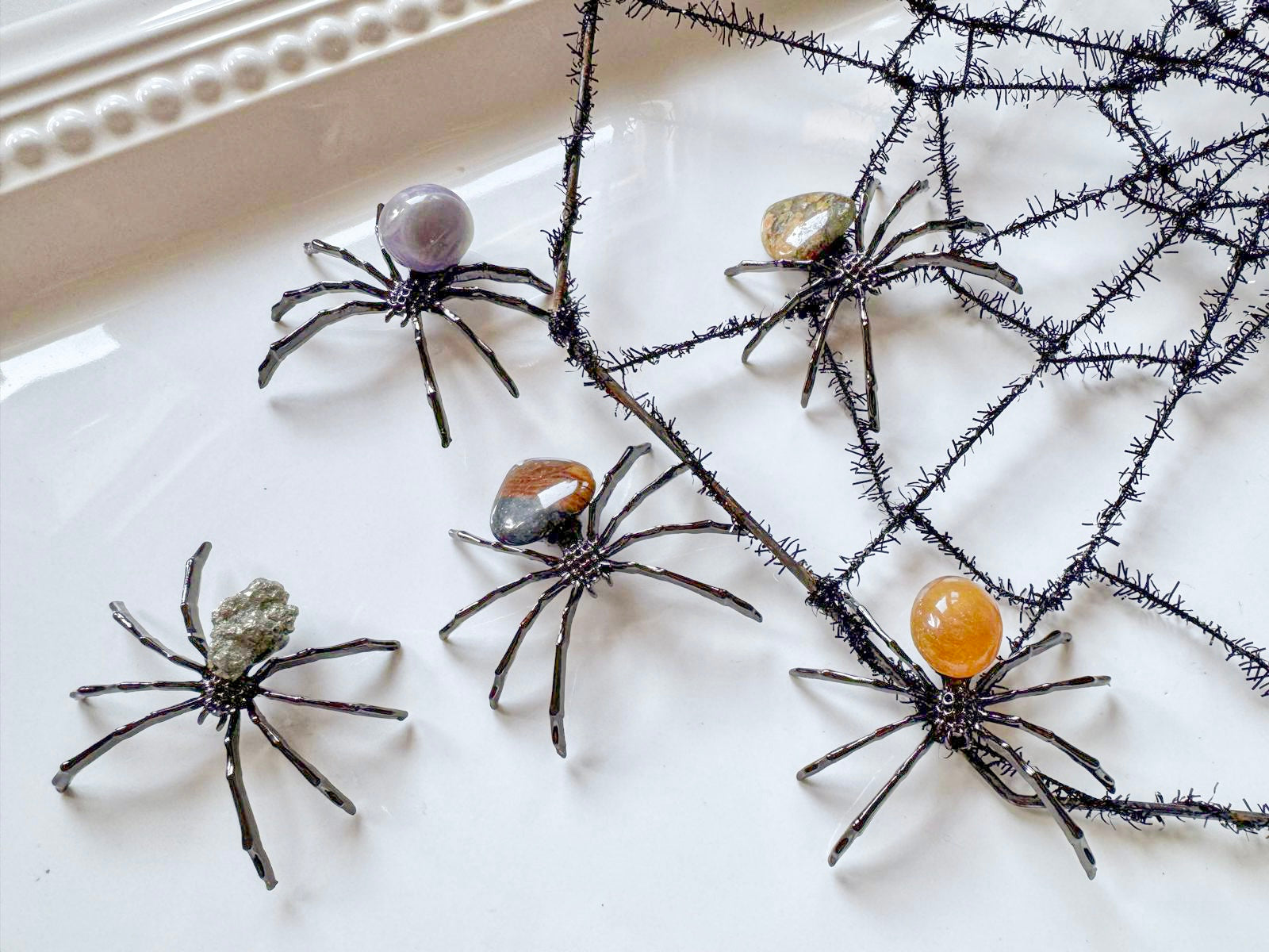 Metal Spider with Crystal Accent || Intuitive Mystery Pick