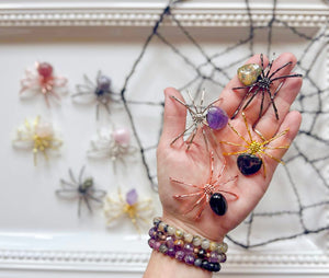 Metal Spider with Crystal Accent || Intuitive Mystery Pick