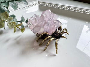 Metal Spider with Crystal Chips
