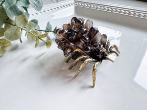 Metal Spider with Crystal Chips
