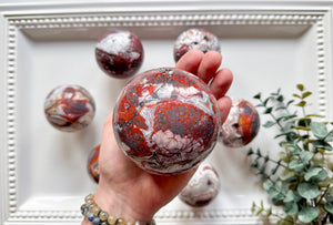 Mexican Crazy Lace Agate Sphere