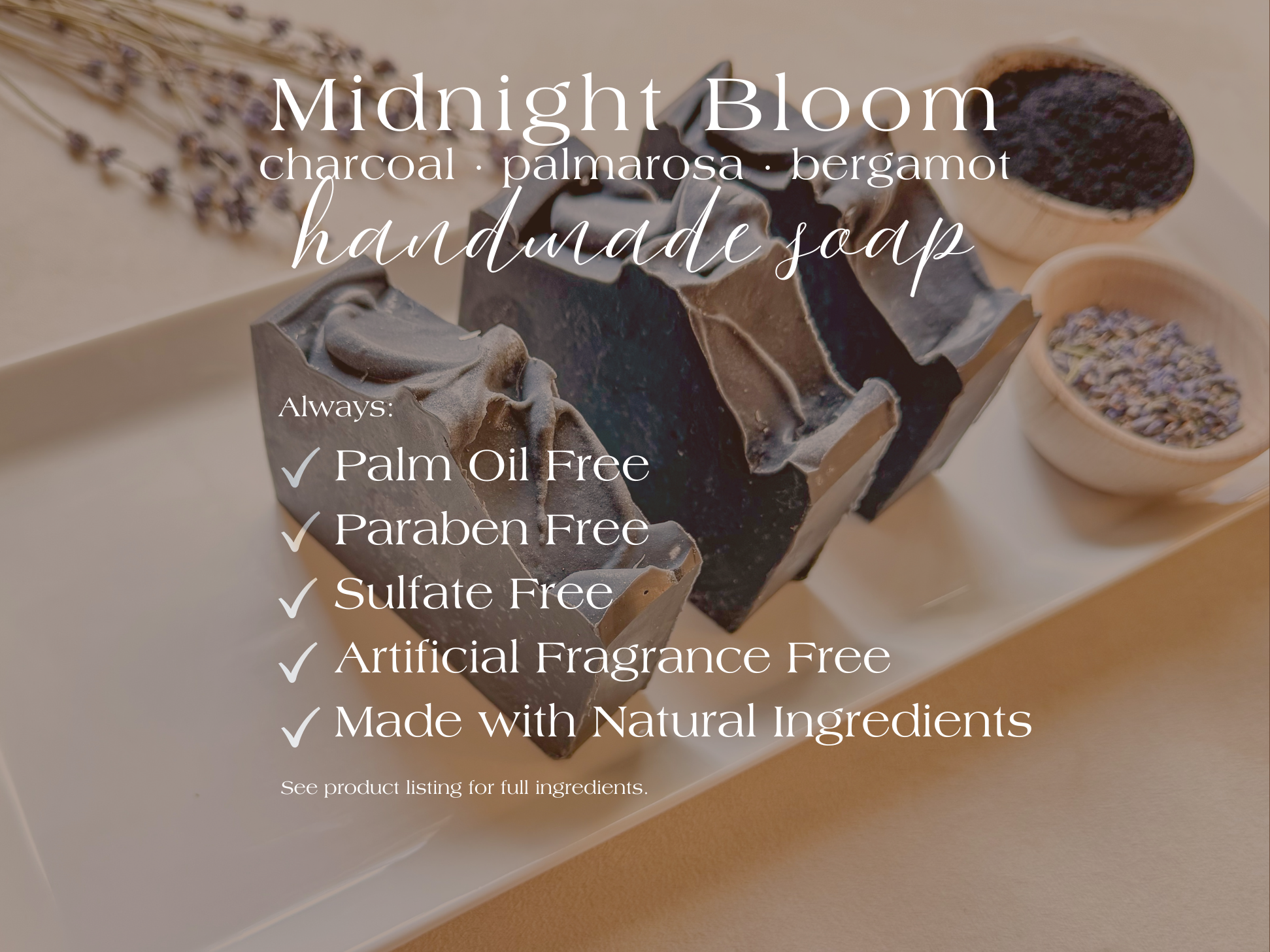 Midnight Bloom || Cold Process Soap