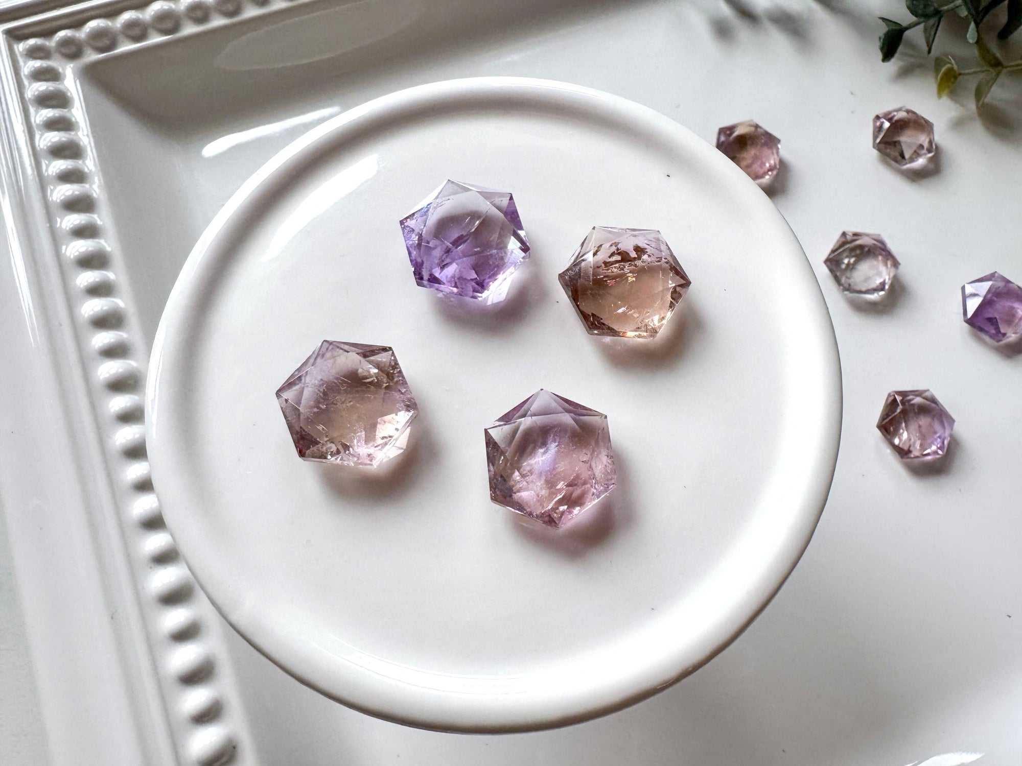 Mini Ametrine Metatron Star