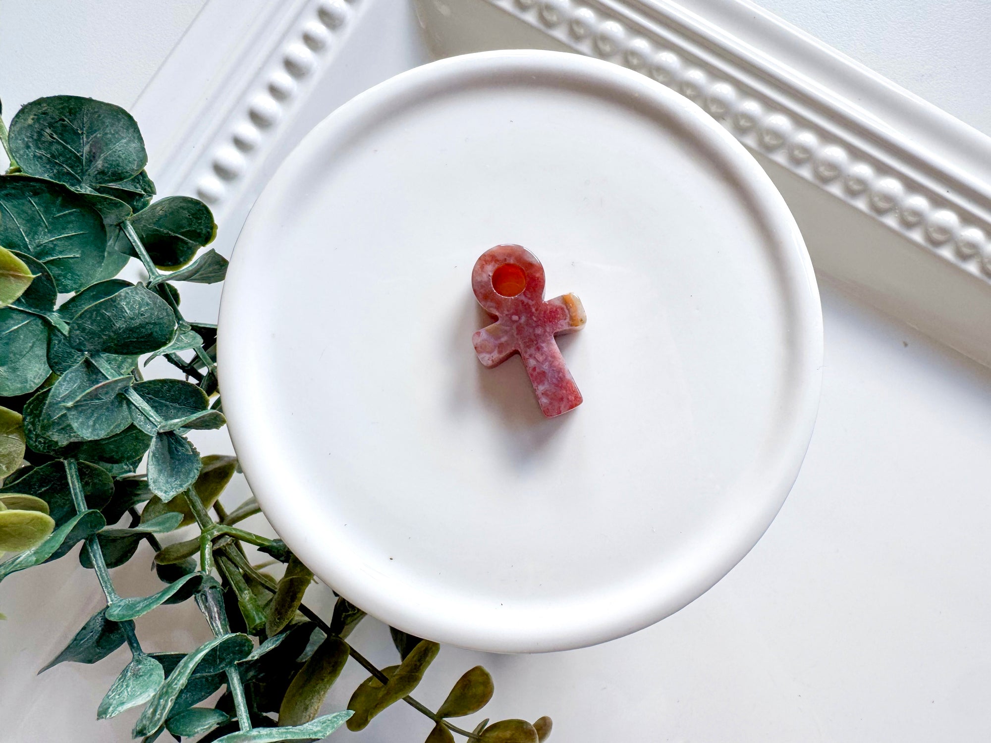Mini Ankh Crystal Carving