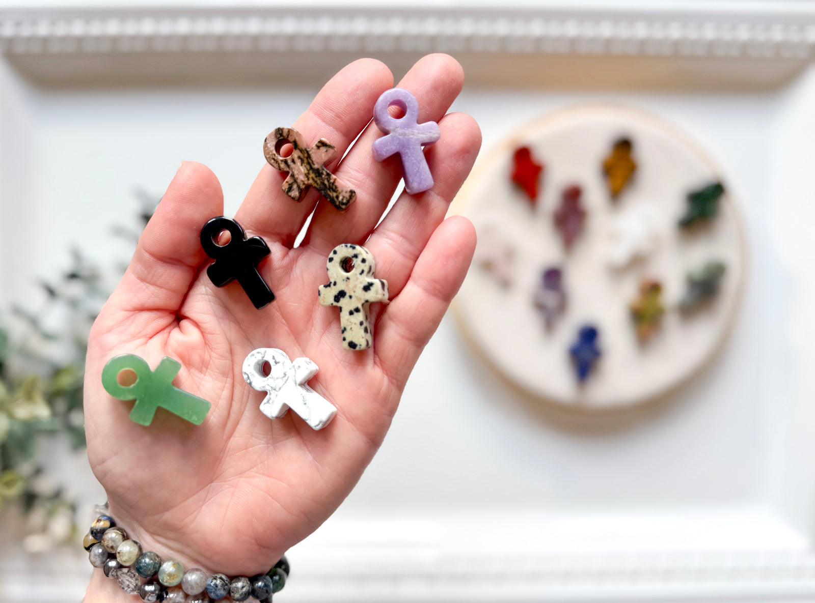 Mini Ankh Crystal Carving
