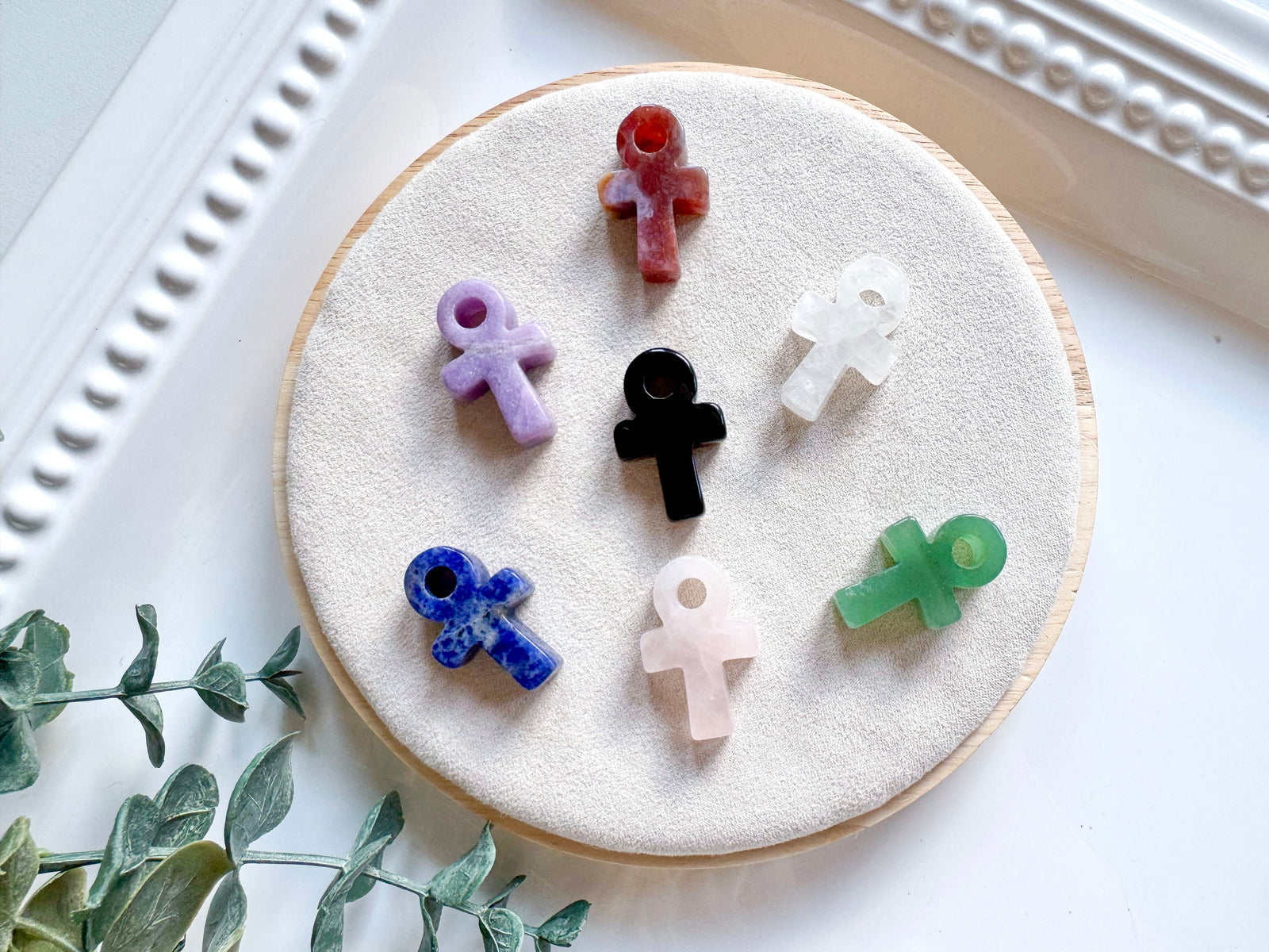 Mini Ankh Crystal Carving