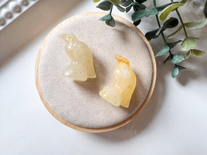 Mini Crow Crystal Carving