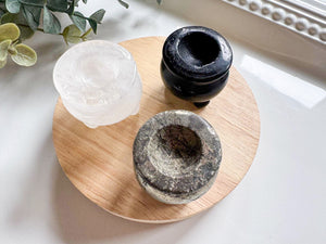 Mini Crystal Cauldron Carving || 1"