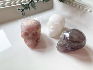 Mini Crystal Skull Carving