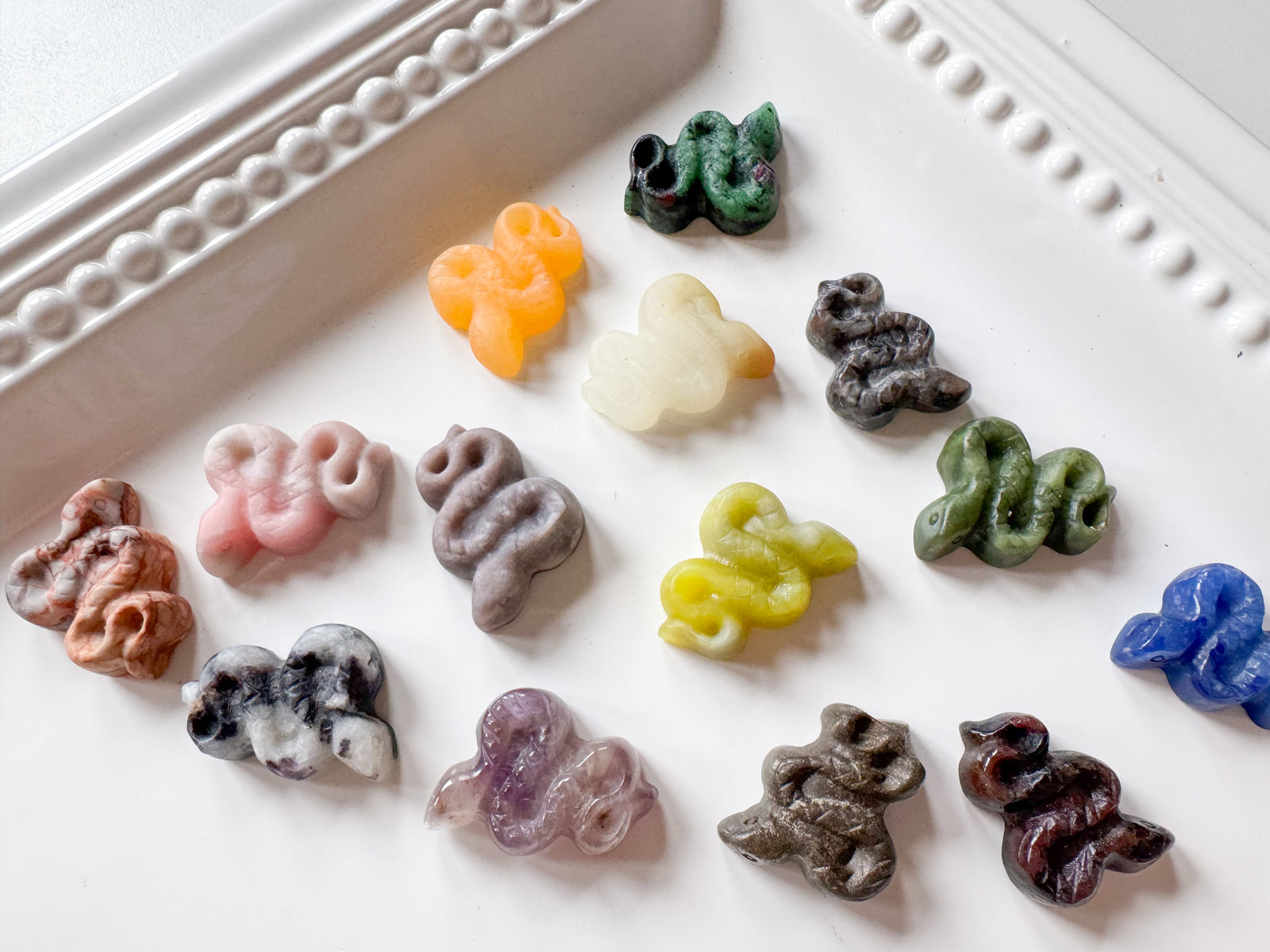 Mini Crystal Snake Carving