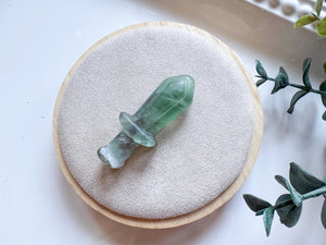 Mini Crystal Sword Carving