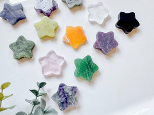 Mini Flat Star Crystal Carving