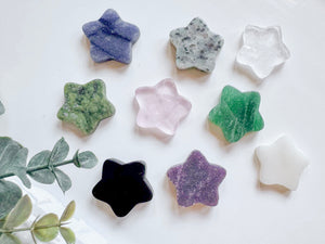 Mini Flat Star Crystal Carving