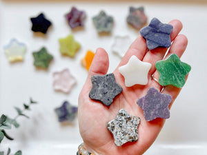 Mini Flat Star Crystal Carving