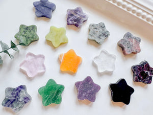 Mini Flat Star Crystal Carving