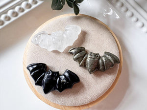Mini Flying Bat Crystal Carving