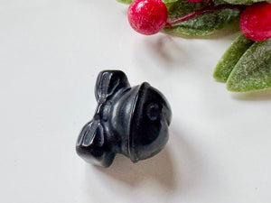 Mini Holiday Jingle Bell Crystal Carving