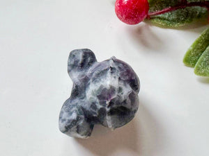 Mini Holiday Jingle Bell Crystal Carving