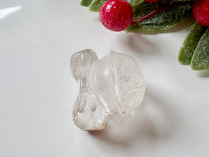 Mini Holiday Jingle Bell Crystal Carving
