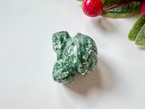 Mini Holiday Jingle Bell Crystal Carving