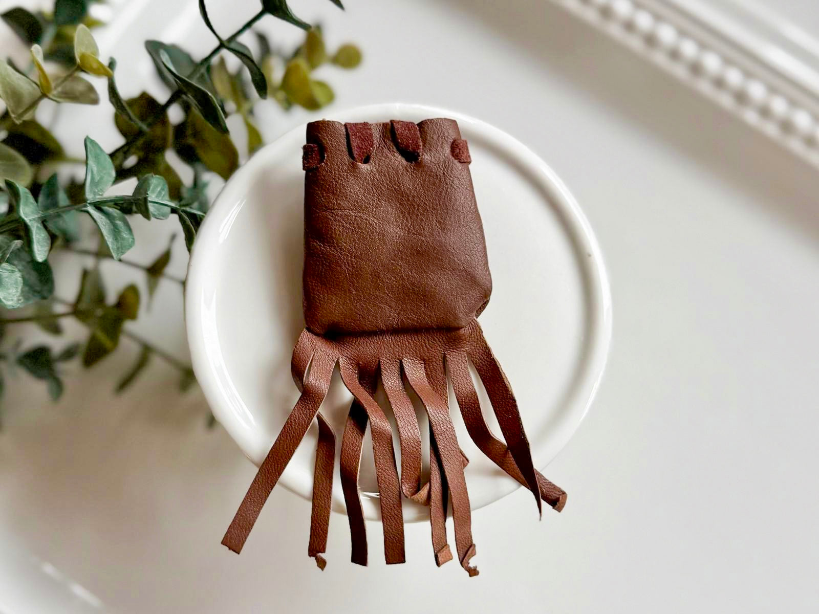Mini Leather Fringe Pouch