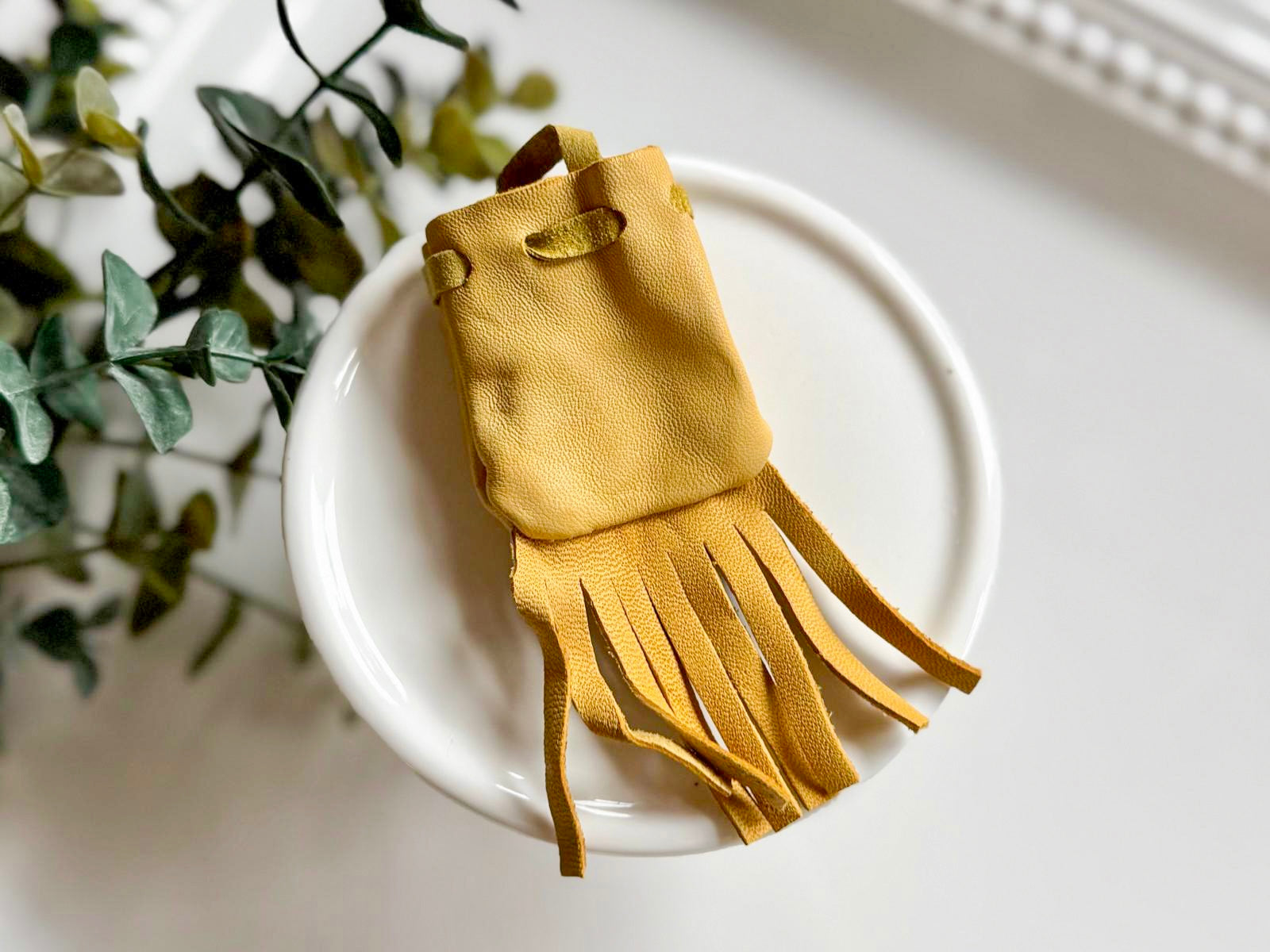 Mini Leather Fringe Pouch