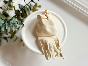 Mini Leather Fringe Pouch