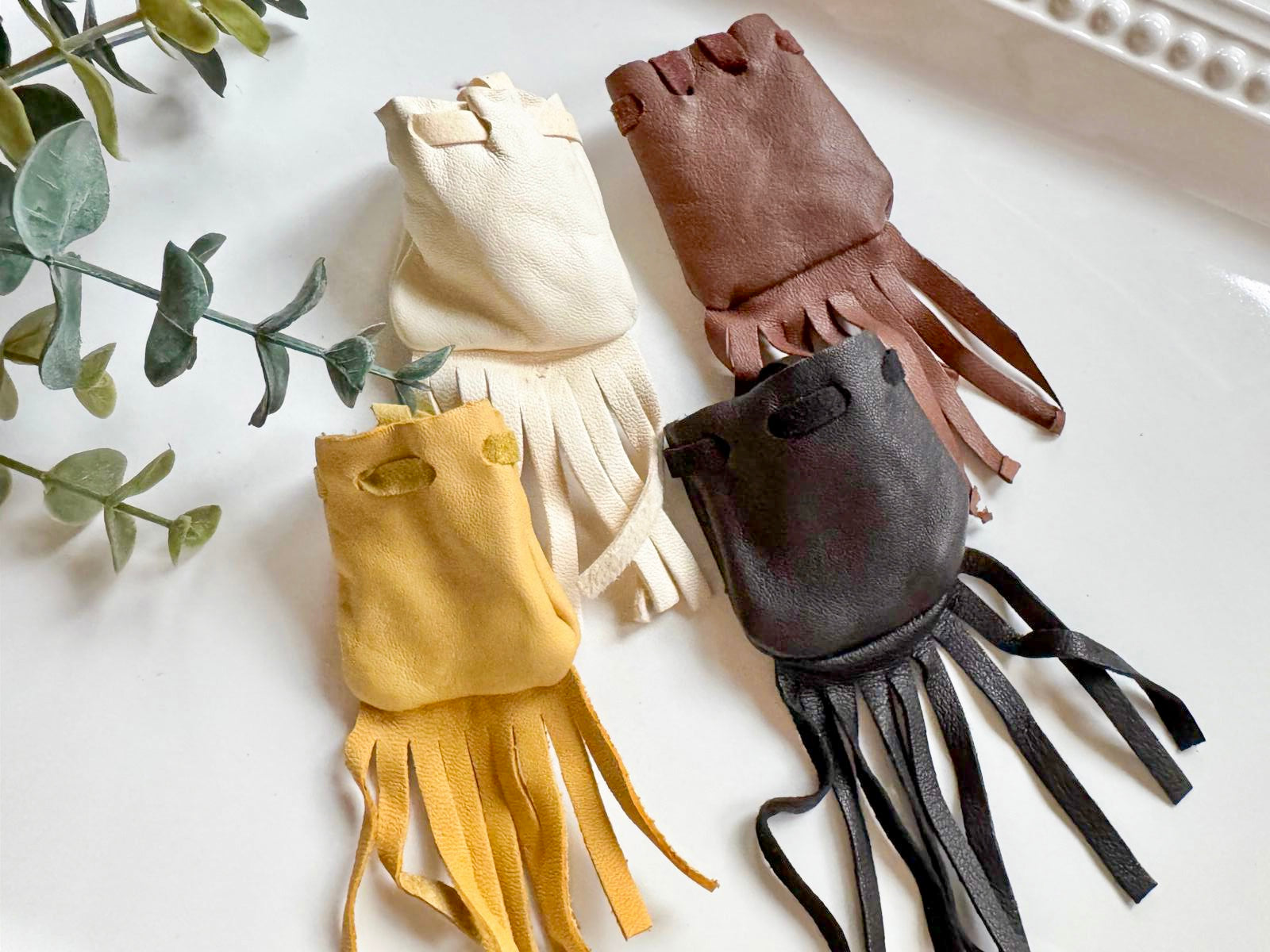 Mini Leather Fringe Pouch