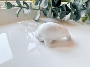 Mini Manatee Crystal Carving