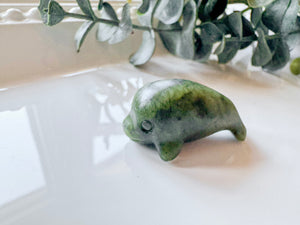 Mini Manatee Crystal Carving