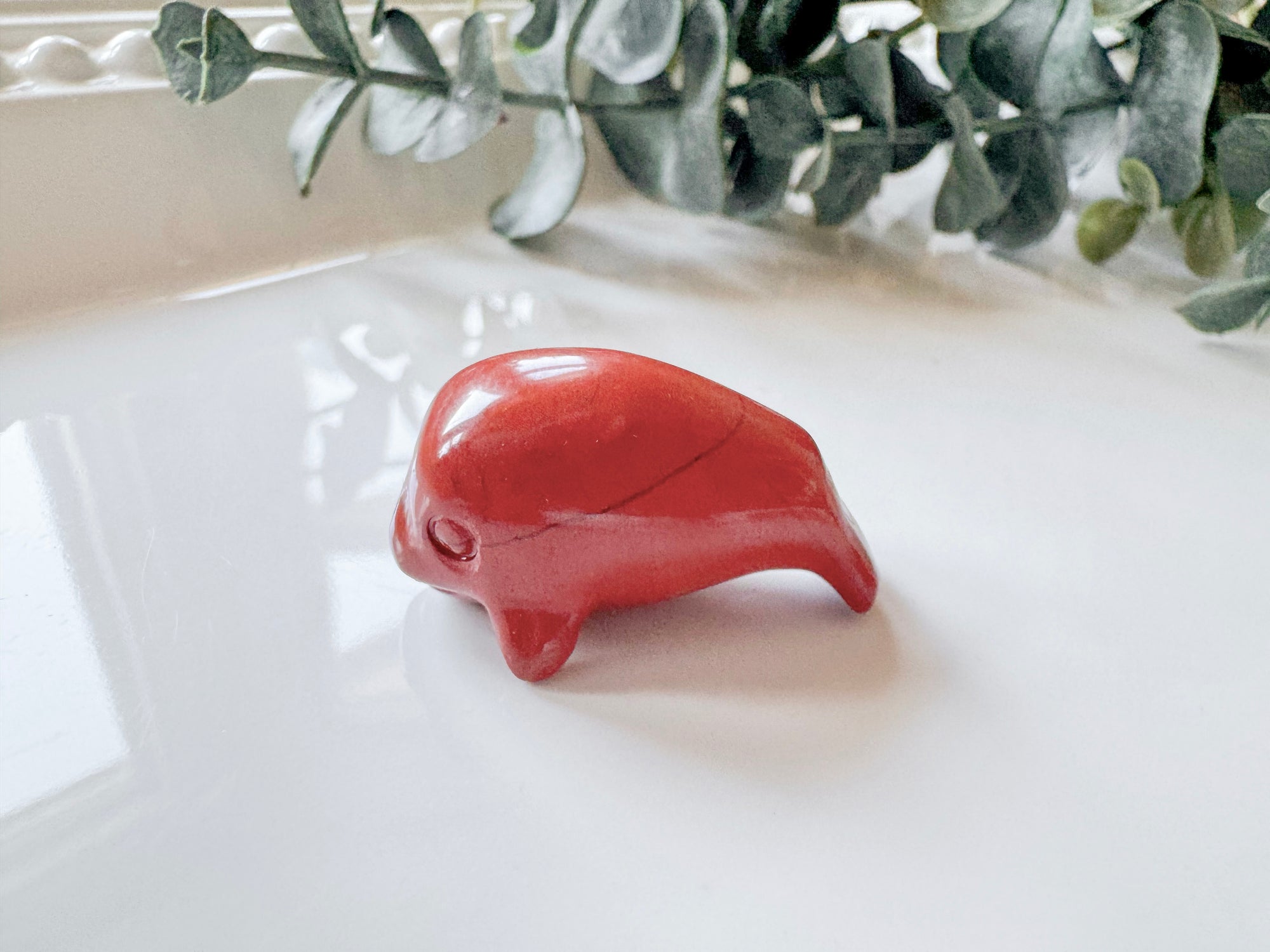 Mini Manatee Crystal Carving