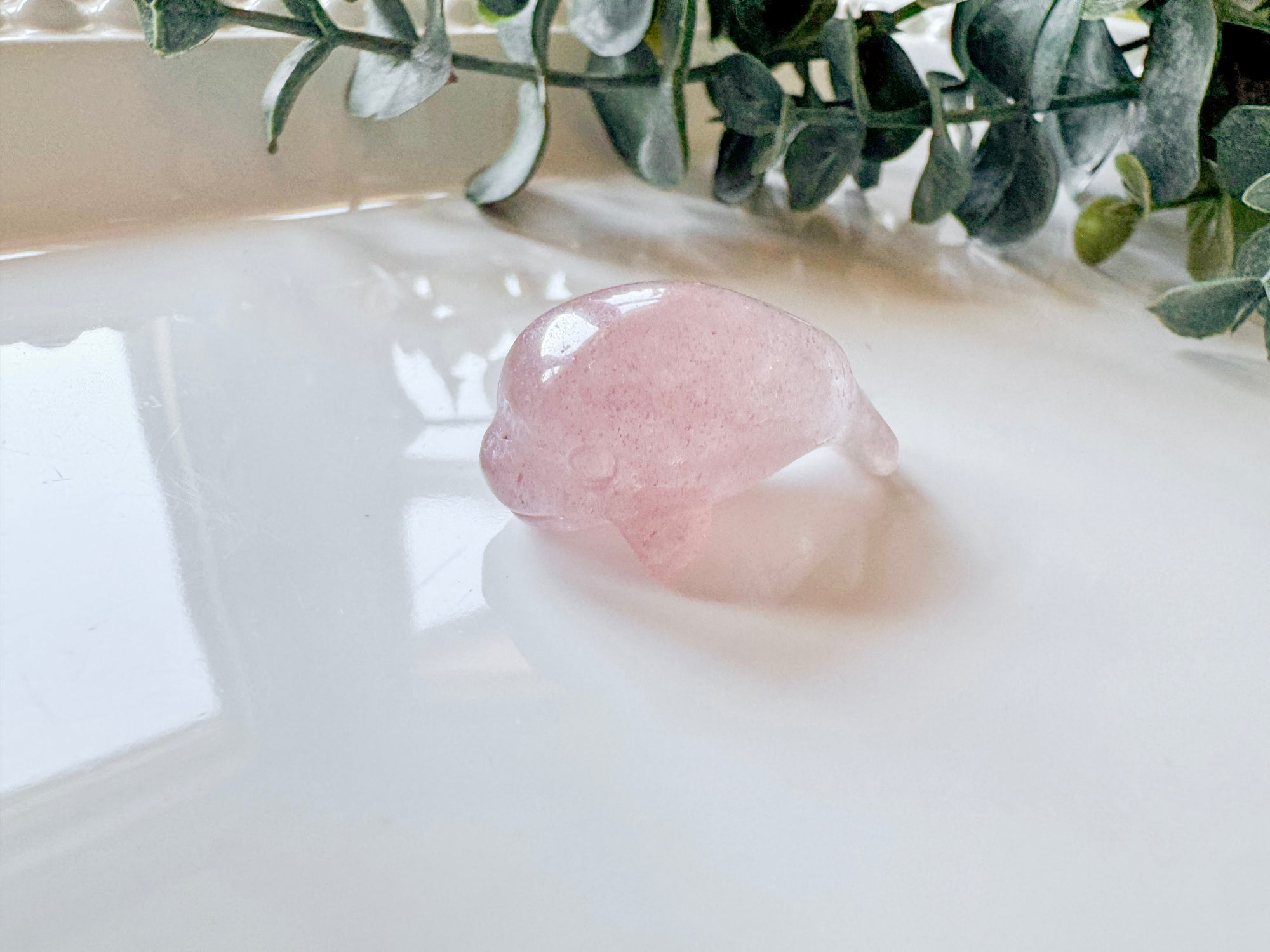 Mini Manatee Crystal Carving